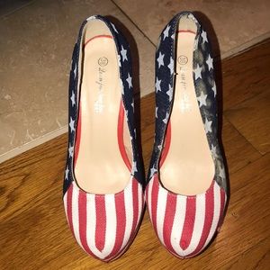 American Flag Heels